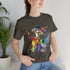 Rainbow Belly Dancer in Motion - Short Sleeve Tee